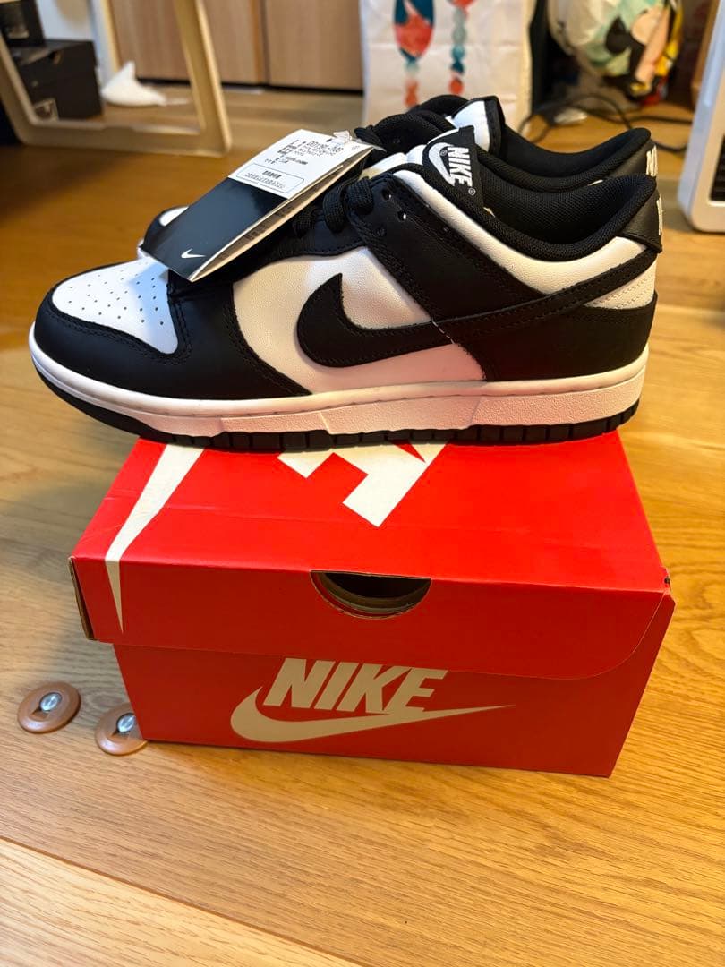 【新品】Nike Dunk Low Retro 26cmブラック/ホワイト