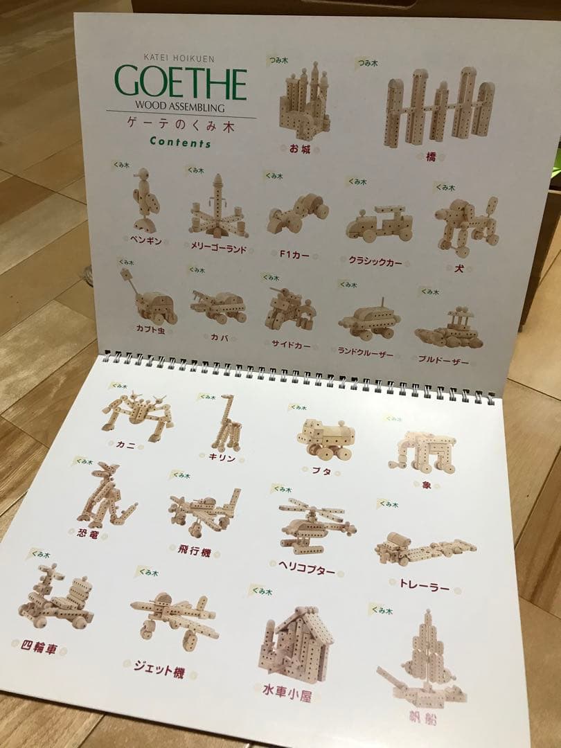 【大幅値下げ】GOETHE 木製組み立て玩具　ゲーテのくみ木