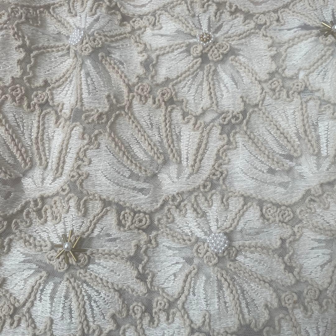 SALON adam et rope' フラワーレースキャミソール