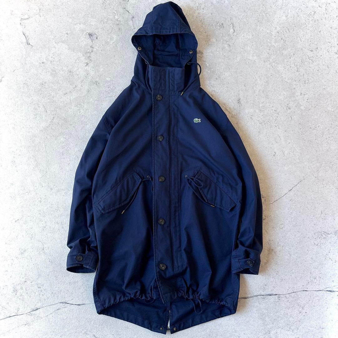 ラコステ 3way 裏ボア モッズコート フィッシュテイルパーカー ネイビーXL