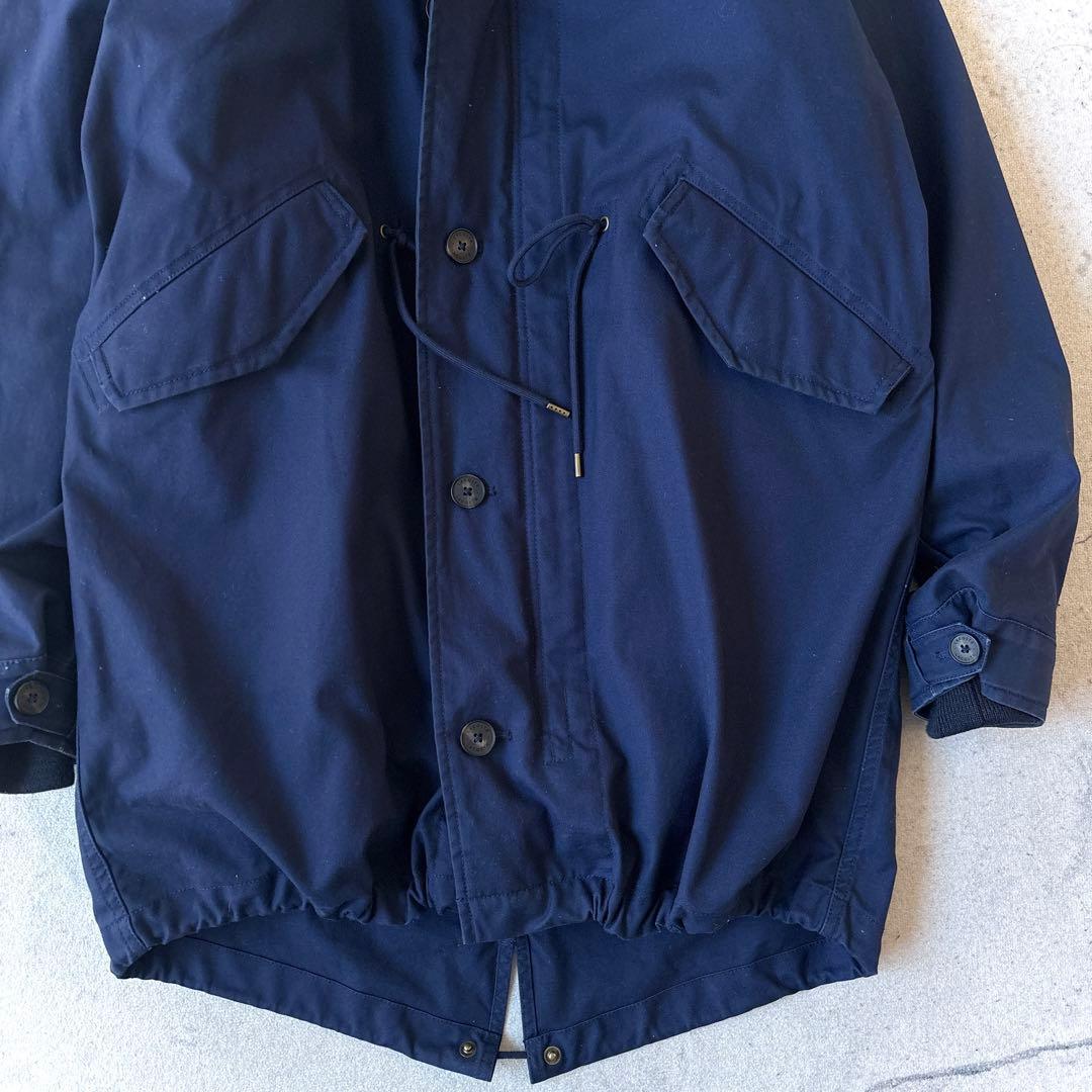 ラコステ 3way 裏ボア モッズコート フィッシュテイルパーカー ネイビーXL