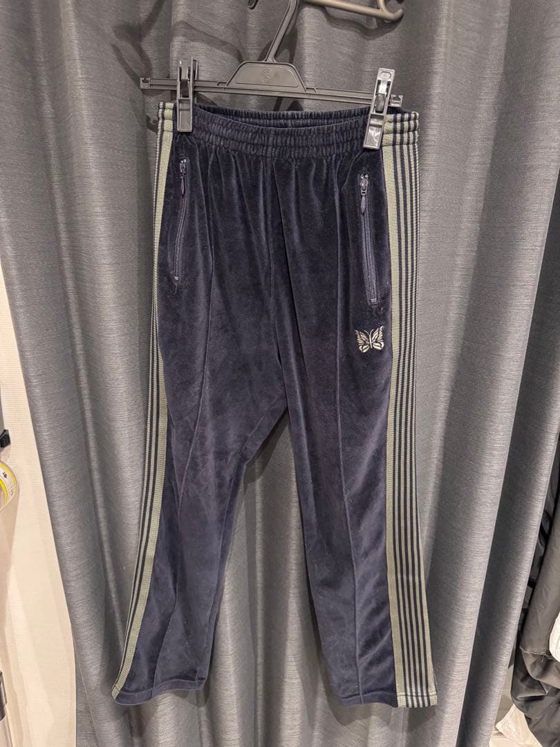 Needles 22AW サイズXS ナロー　ベロアトラックパンツ
