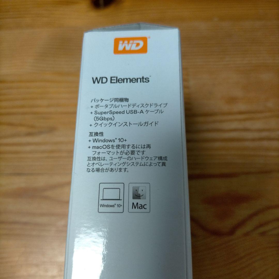【新品】WD Elements 1TB ポータブルハードディスク