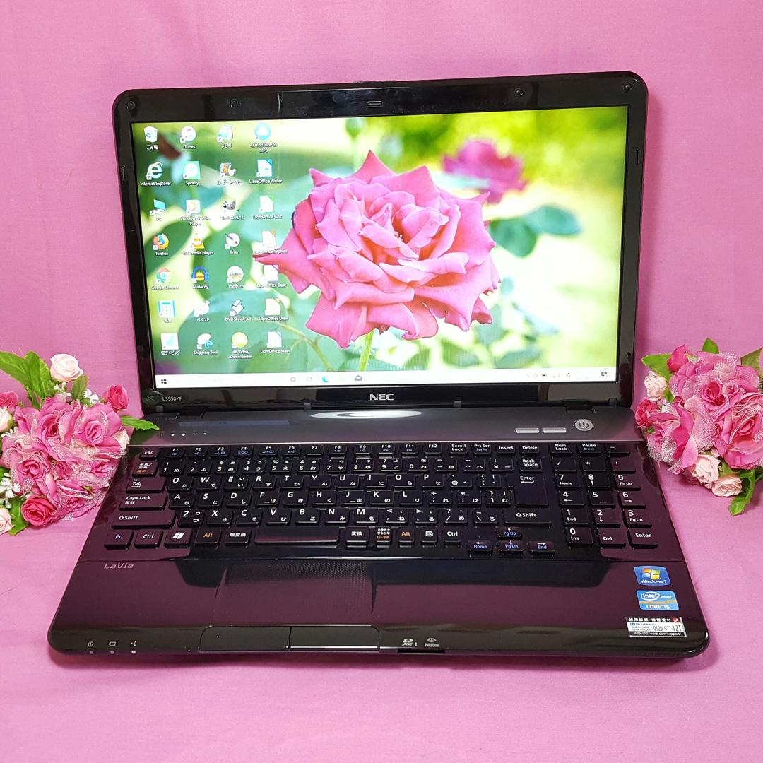 最新Windows10/2世代CORE-I5/大容量/ブラックNEC✧LaVie