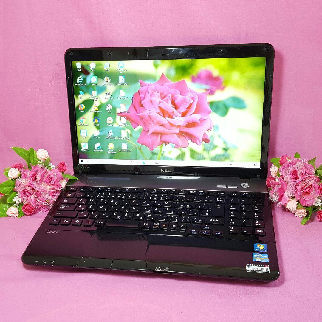 最新Windows10/2世代CORE-I5/大容量/ブラックNEC✧LaVie