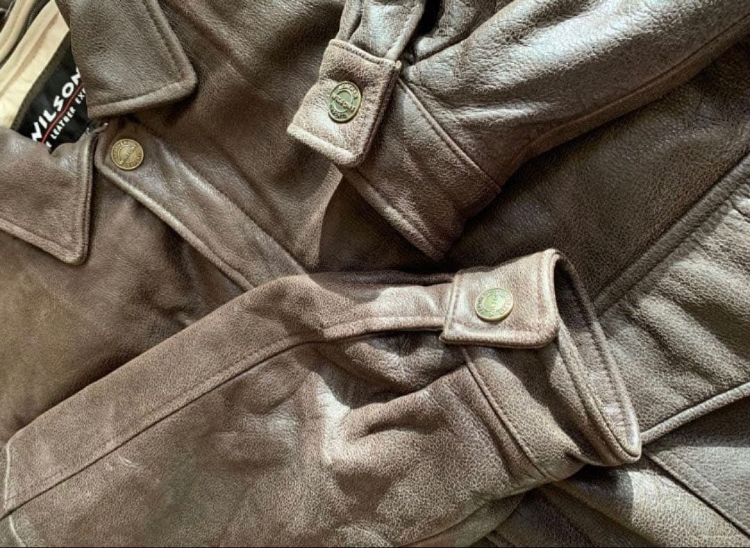 90s WILSONS ウィルソンズ　A-2レザージャケット　フライトジャケット