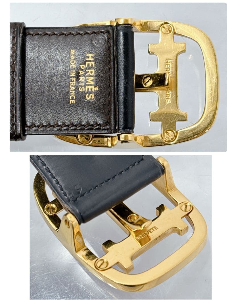 エルメス コンスタンス リバーシブルベルト 70s ヴィンテージ Hバックル