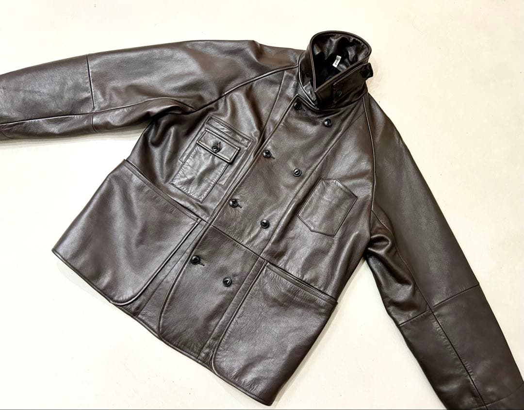 ジャケット・アウター 25AW CCU NAKED COW SKIN COVERALL BROWN 3