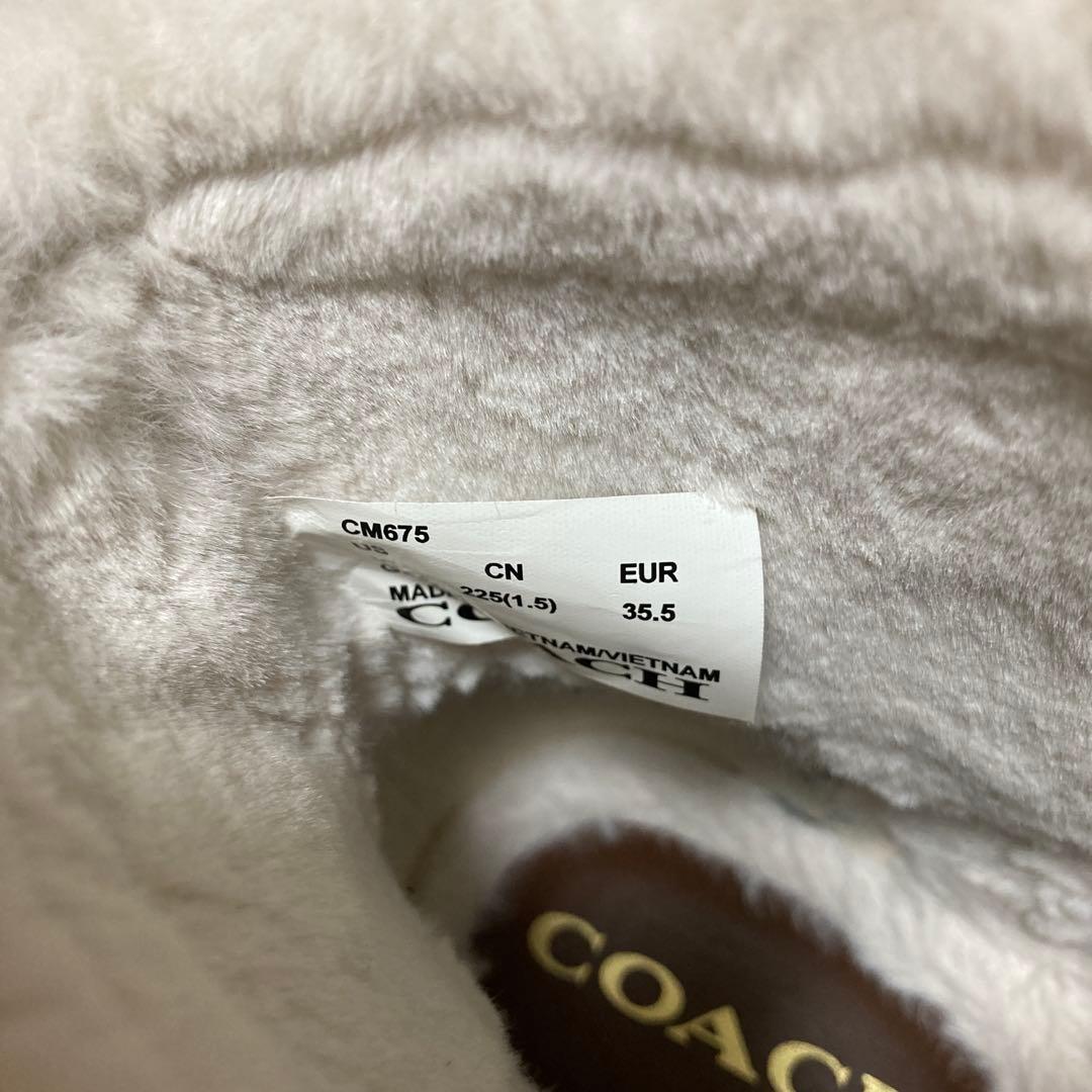 超美品☆COACH☆ファー付き☆ブーツ☆5☆