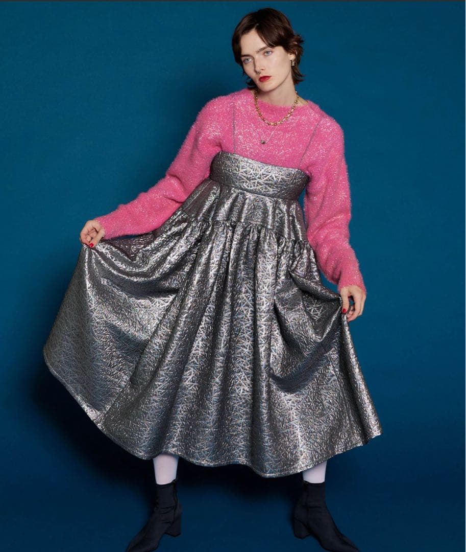 2WAYマルチファブリックボリュームワンピ　メゾンスペシャル