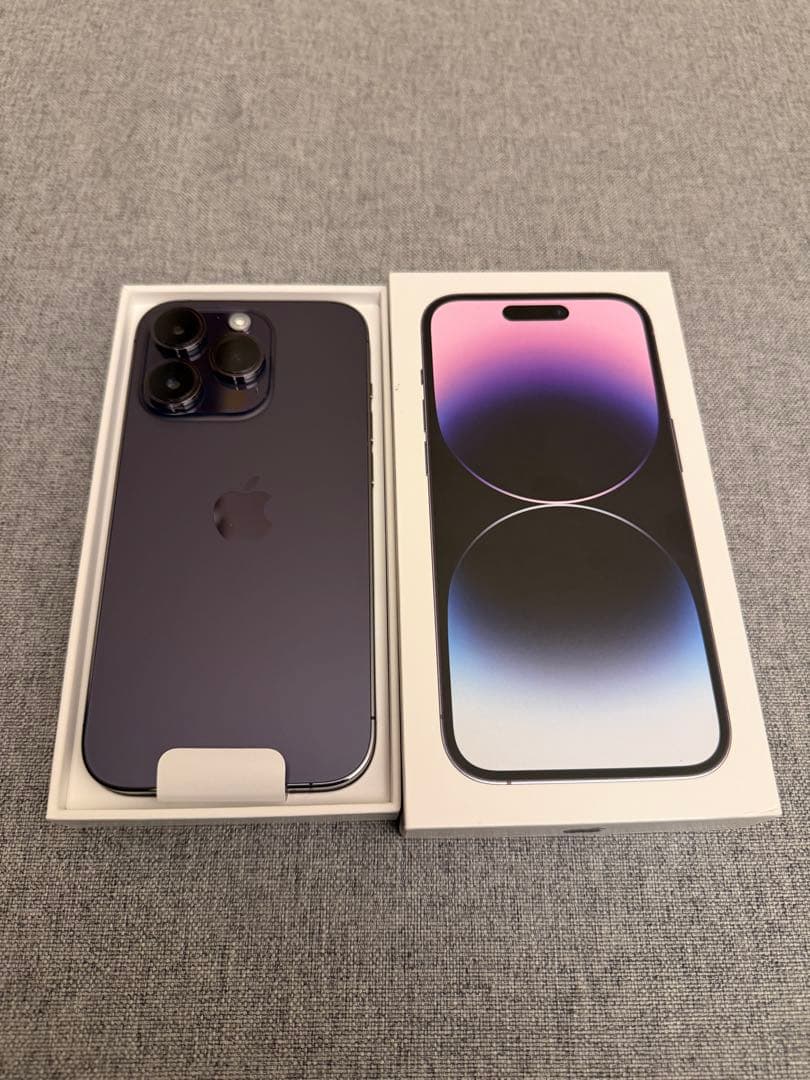 iPhone 14 Pro 128GB ディープパープル SIMフリー 美品