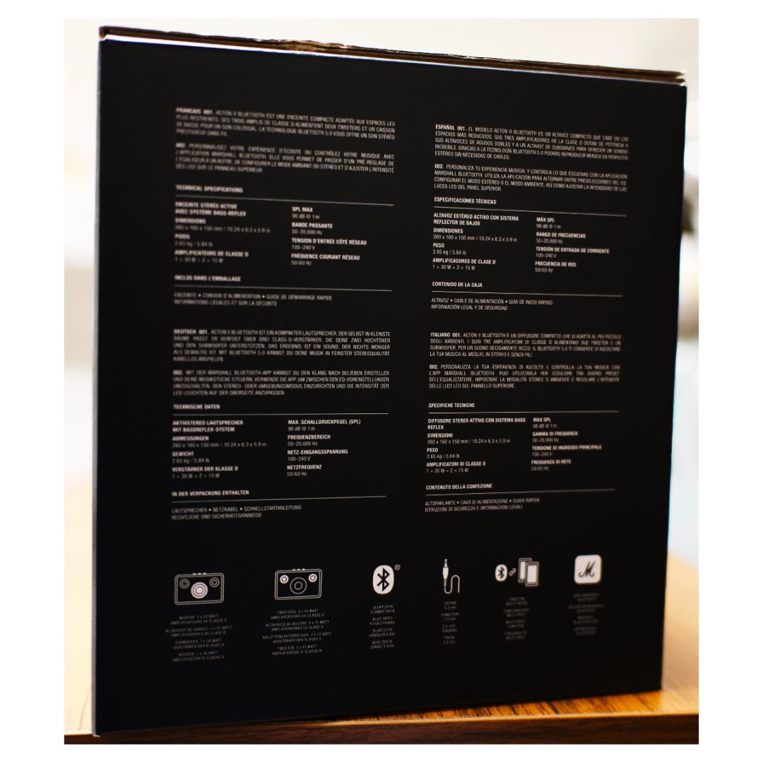 Marshall Acton II Bluetooth スピーカー（美品・中古）