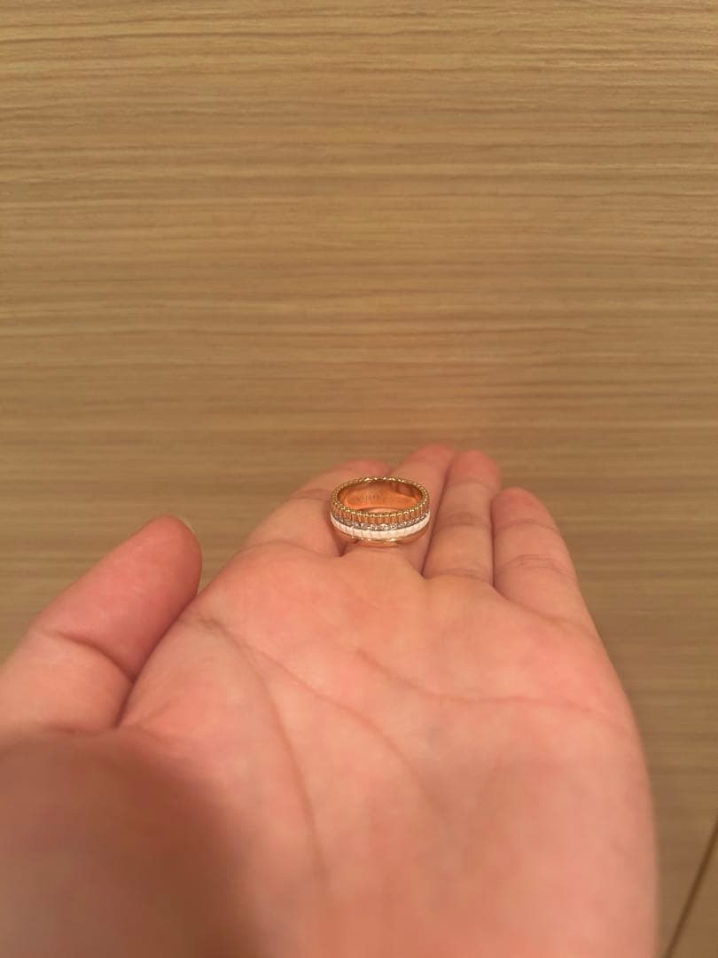 ブシュロン　キャトルホワイトダイヤモンドリングスモール