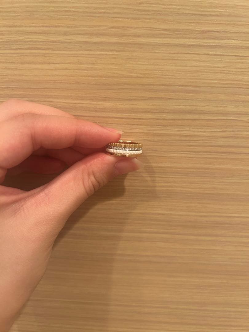 ブシュロン　キャトルホワイトダイヤモンドリングスモール