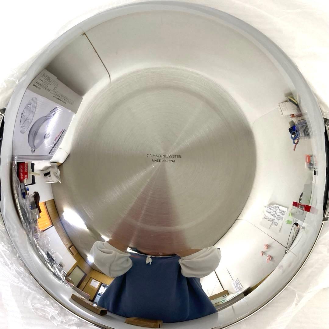 4322-G レインボークッカープレミアム 28cmウォック スチームラック