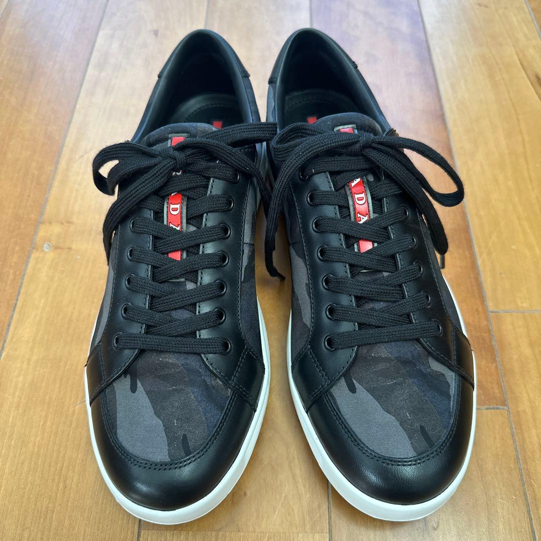 PRADA メンズ　迷彩柄スニーカー