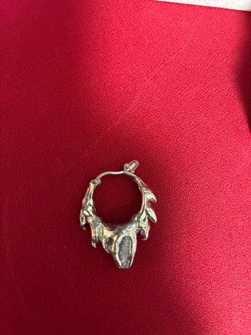 ASTERISK silver925 ストーン　ピアス　両耳