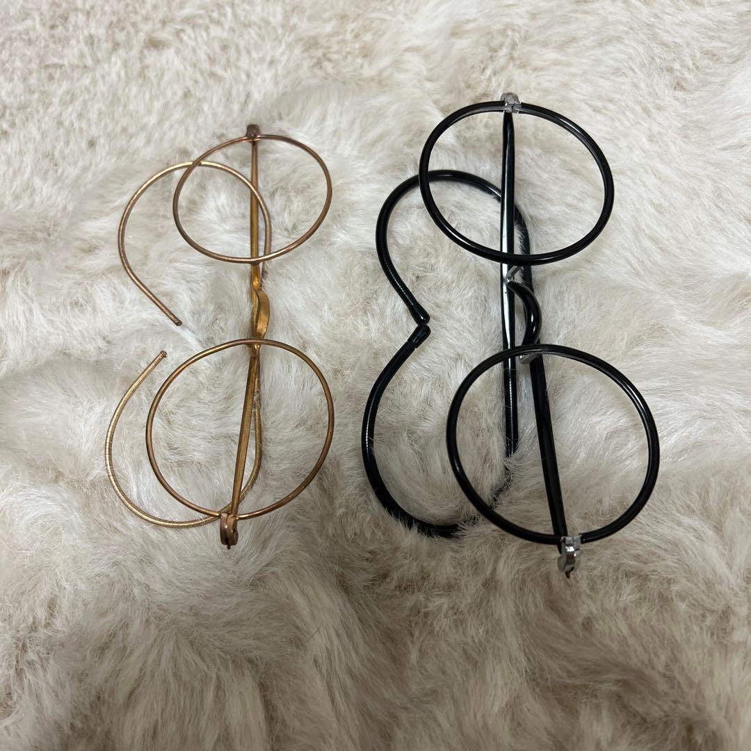 アンティーク メガネ 一山 セル巻き 当時物 2本セット