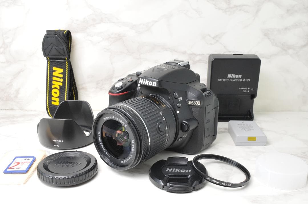 ショット数新品級❣️美品 Nikon D5300⭐️Wi-Fi スマホ転送 一眼レフ