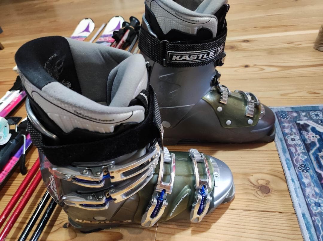 【中古】Atomic X-Can 2 スキー 板／130㎝スキーブーツ、ストック