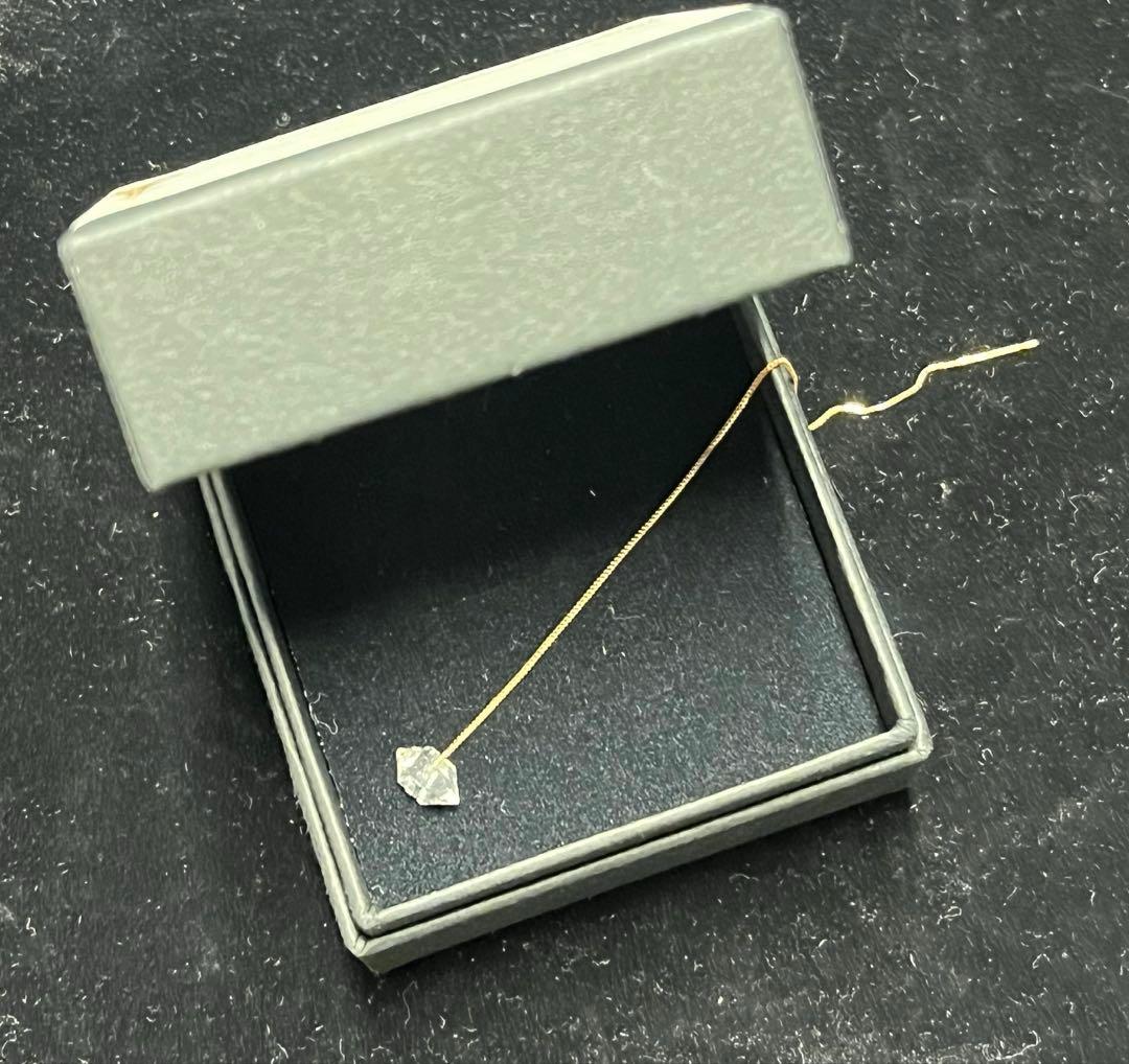 accessories mau 片耳ハーキマーチェーンピアス