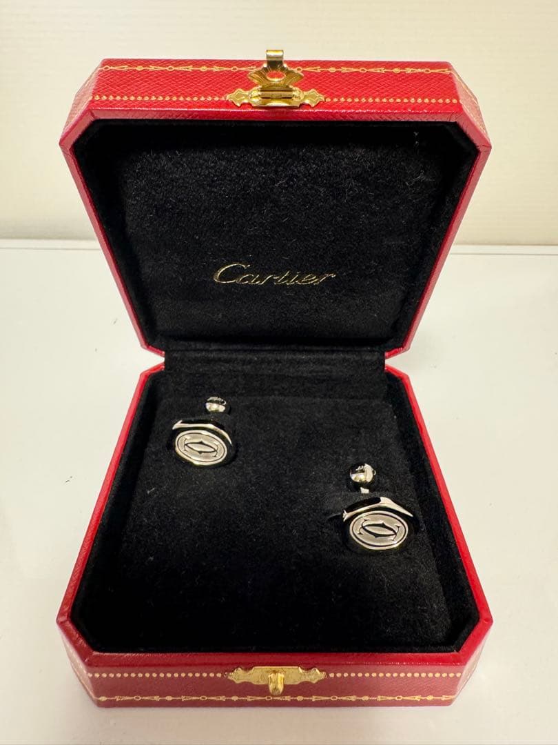 Cartier シルバー カフス　保証カード付き 注※商品説明ご覧くださいカフス