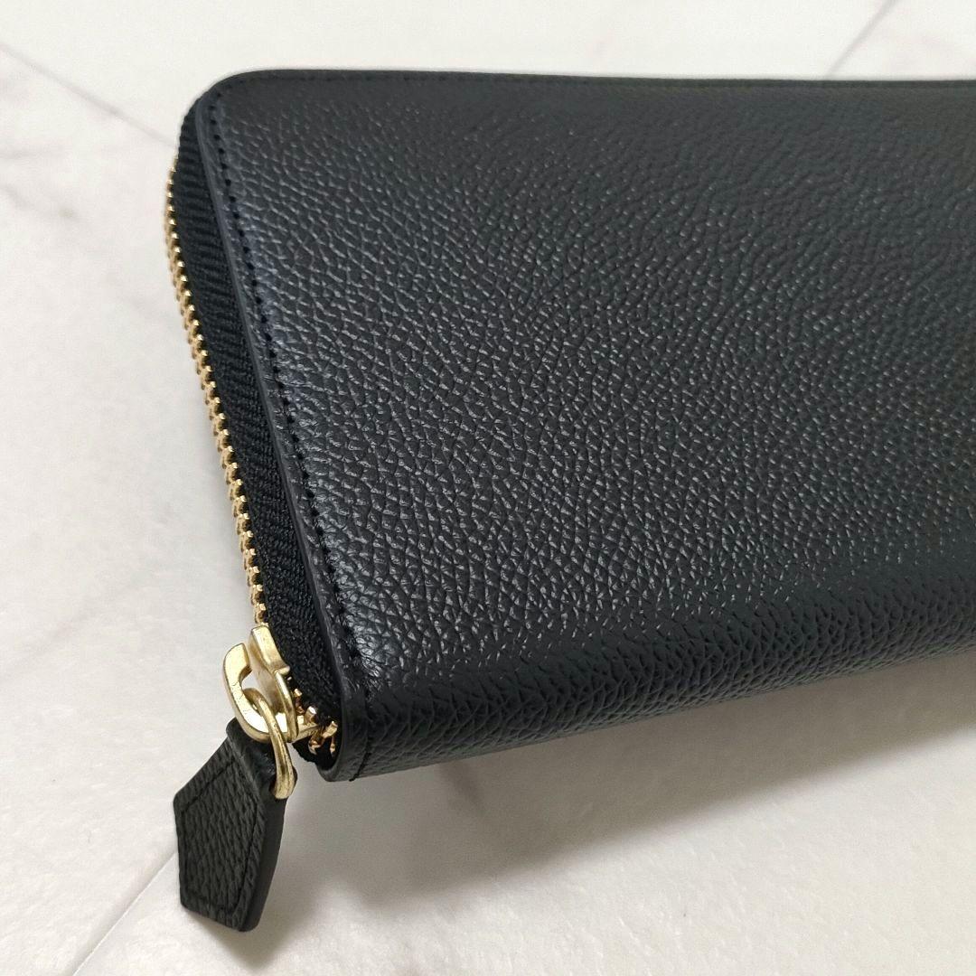 【未使用品】HushTug　ハッシュタグ　ピュアシュリンクレザー　長財布　ジップ