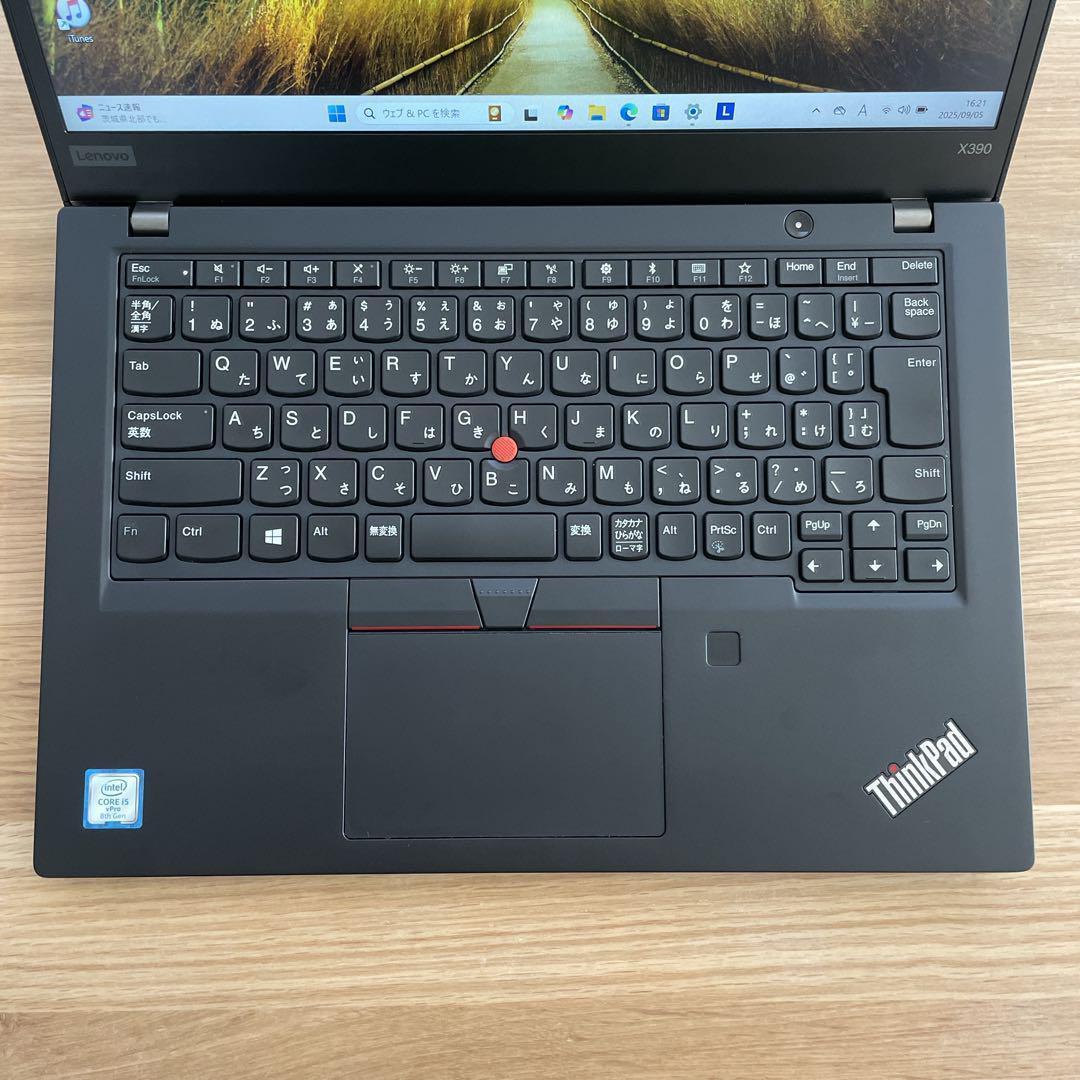 【極美品】Lenovo X390 第8世代i5 メモリ8GB SSD256GB