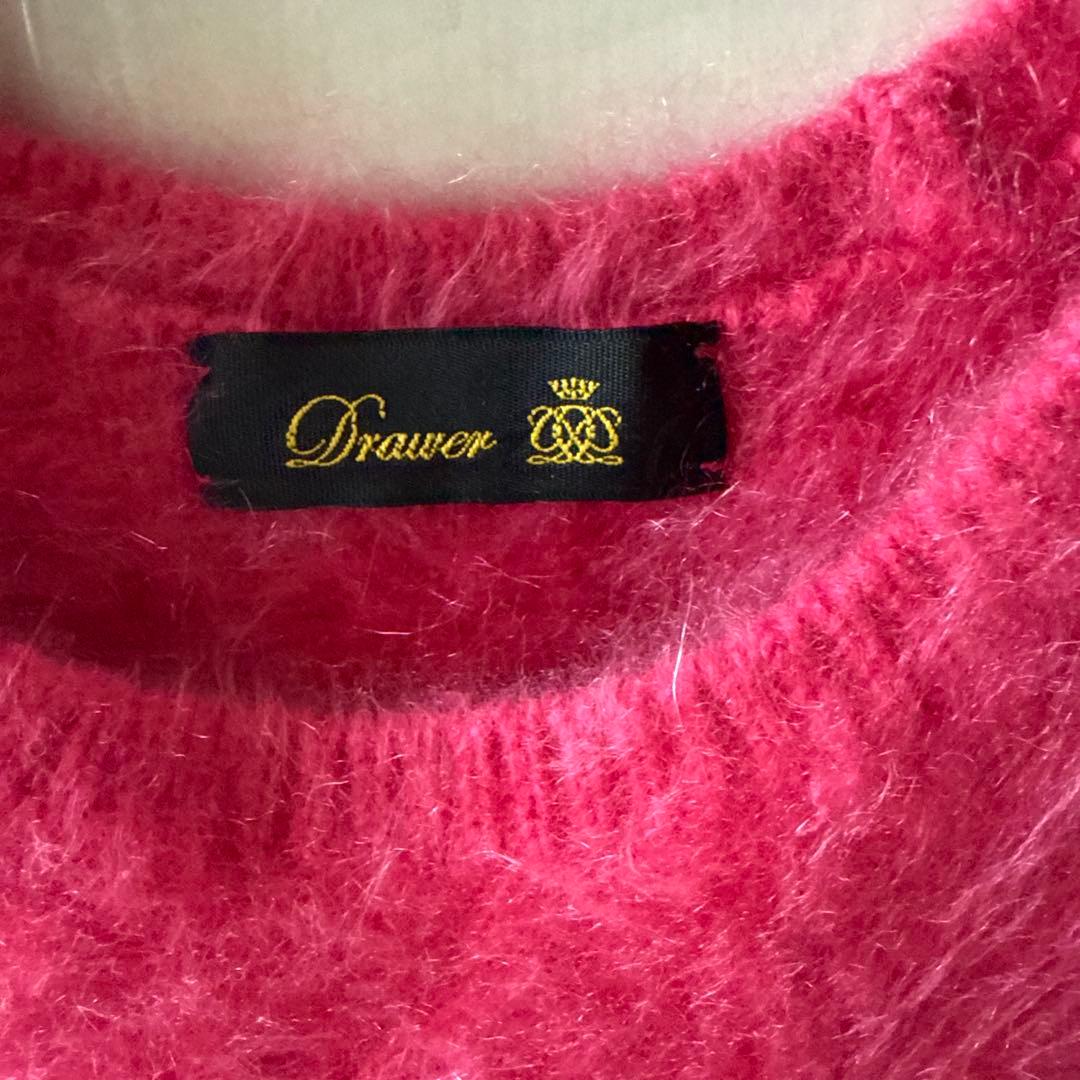 LaLa　ドゥロワーDrawer カシミア100 半袖ニット