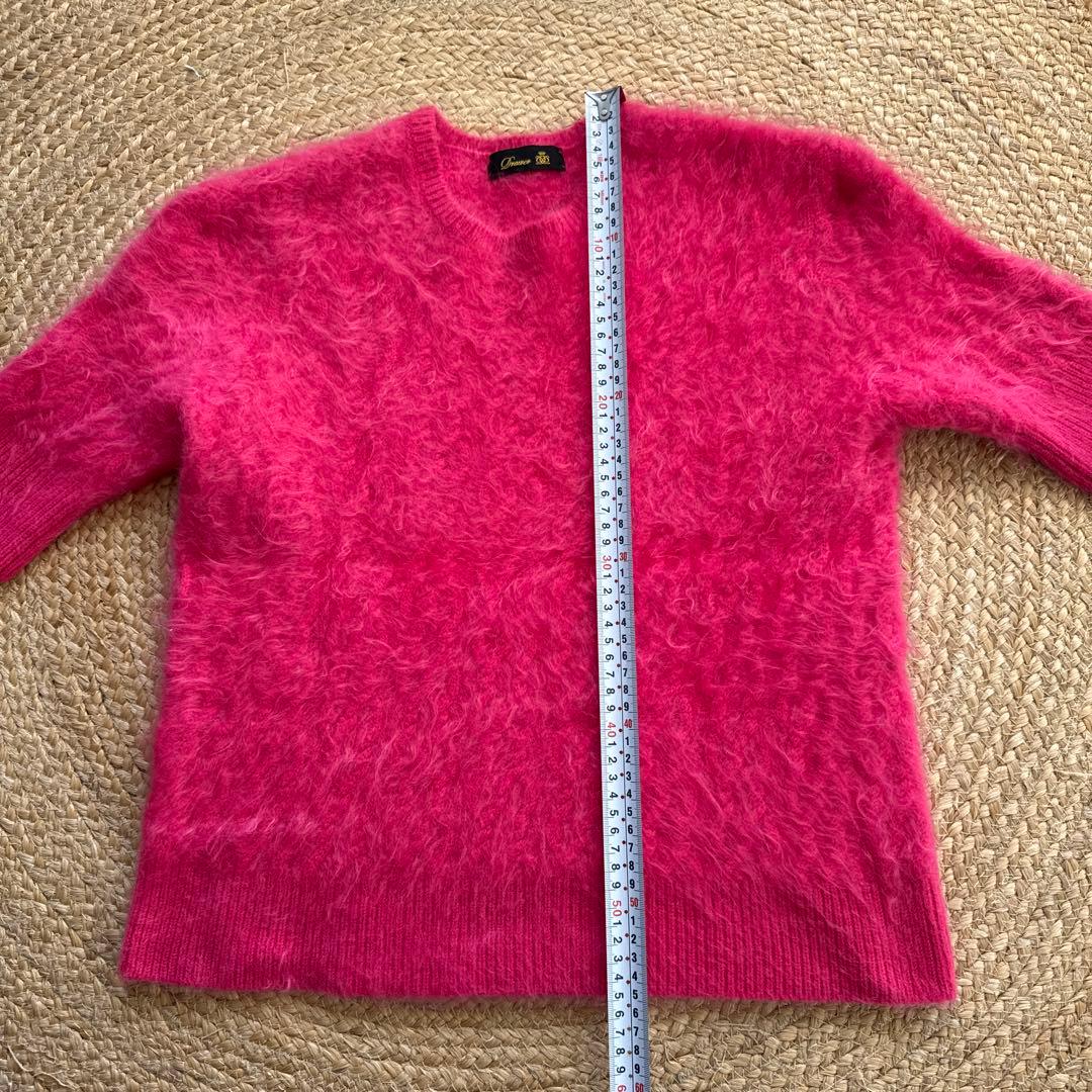 LaLa　ドゥロワーDrawer カシミア100 半袖ニット