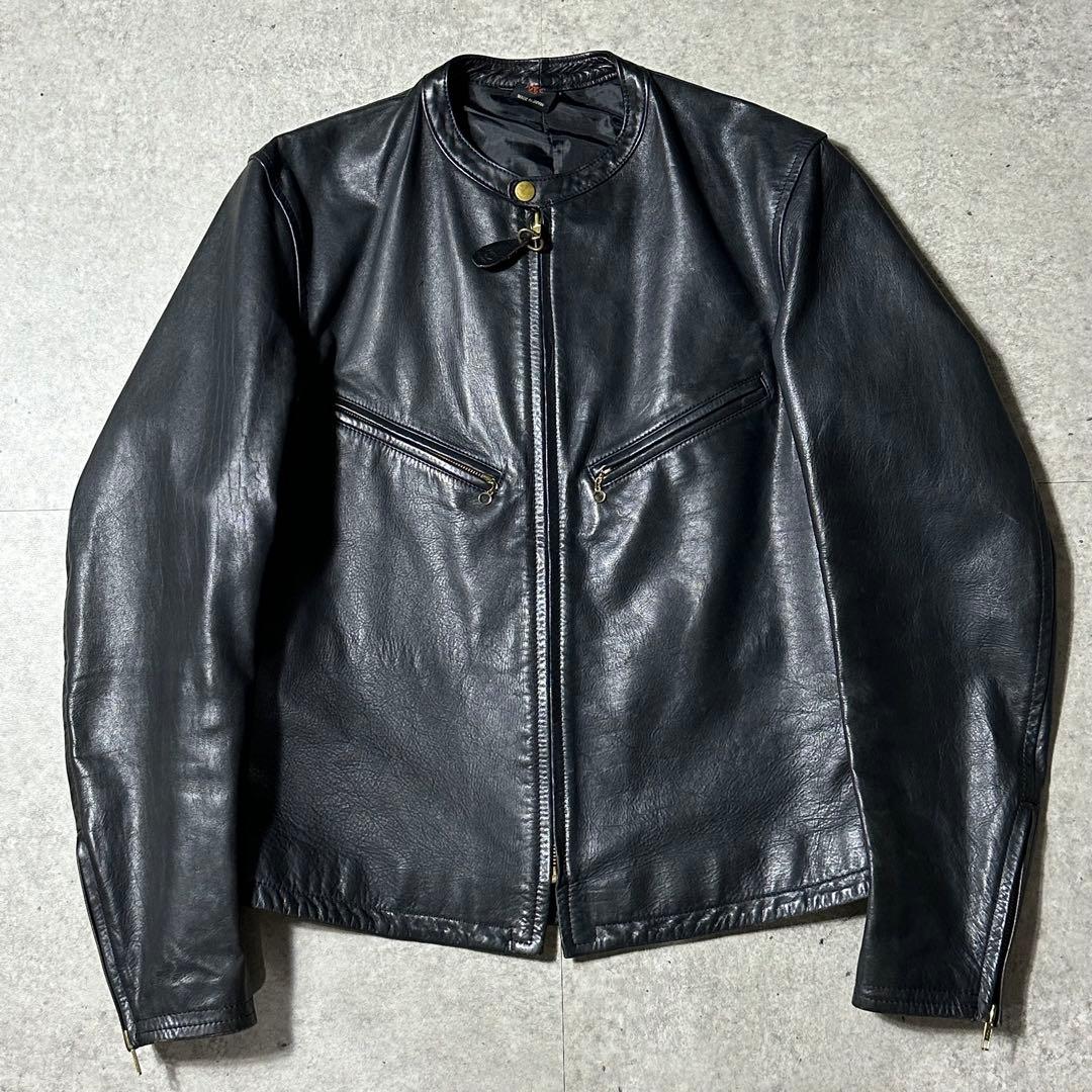 RED MOON ホースハイド シングルライダース L 黒