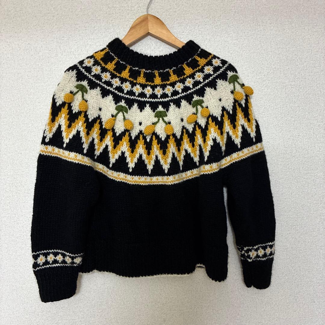 チャイルドウーマン　チェリーニット　ネパールニット