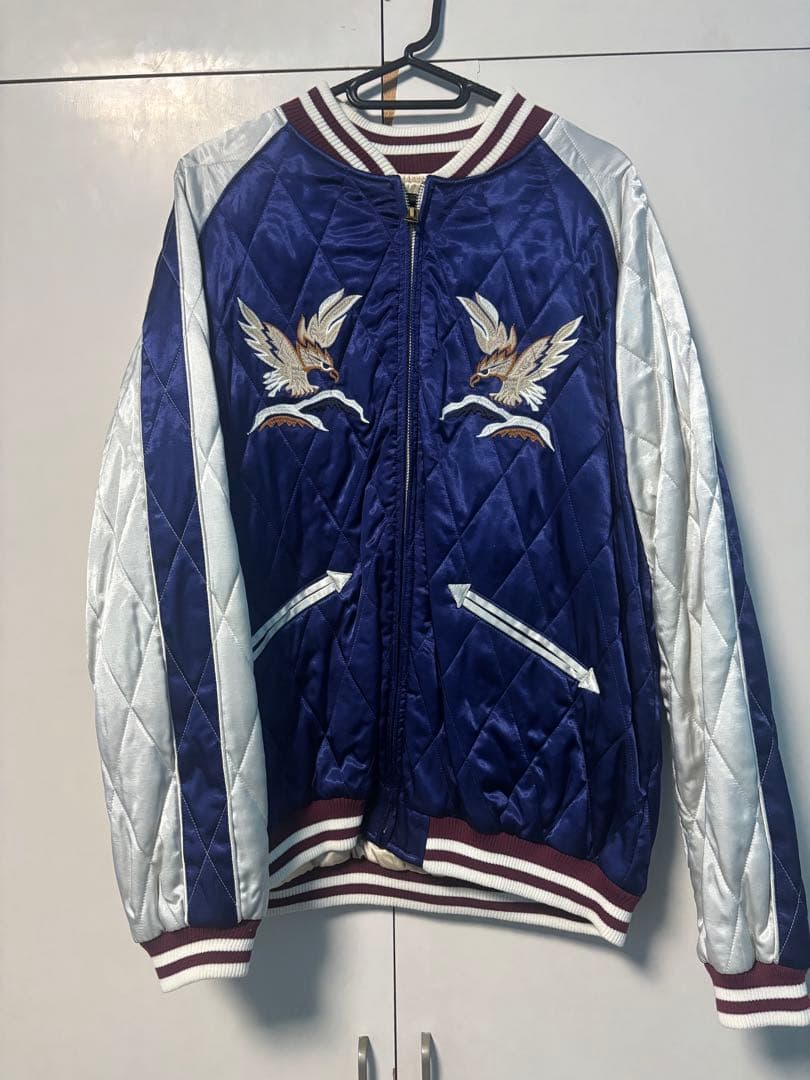 日曜限定値下げ‼︎HOUSTON スカジャン X-LARGE ネイビー