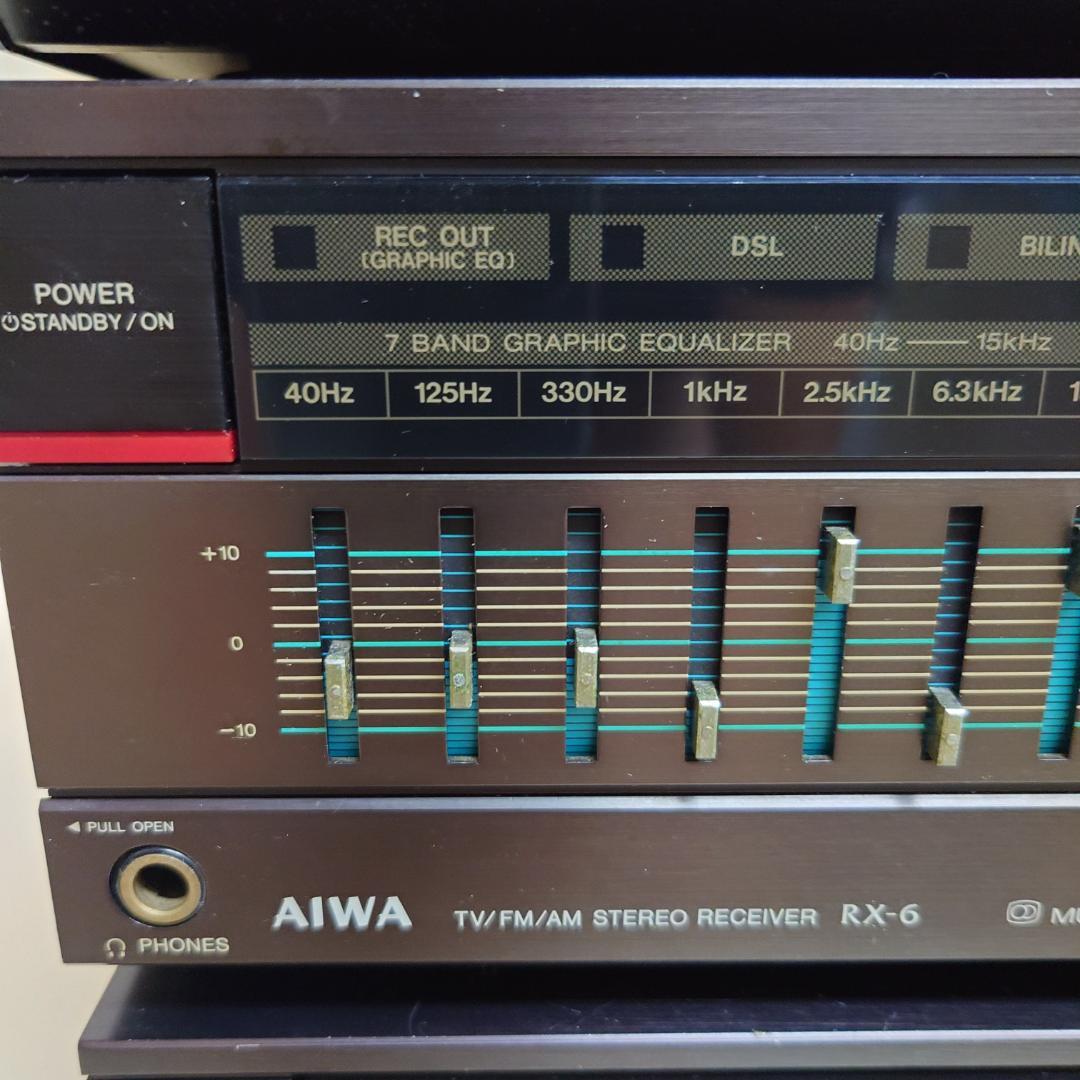 【ジャンク】AIWA ミニコンポ LX-3 RX-6 FX-W6 SX-F6