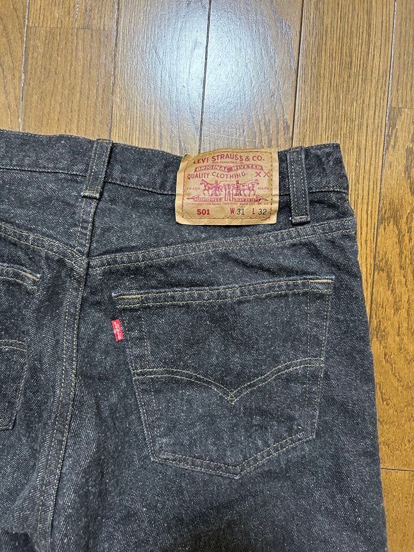90s USA製 先染め ブラック LEVI'S 501 W31