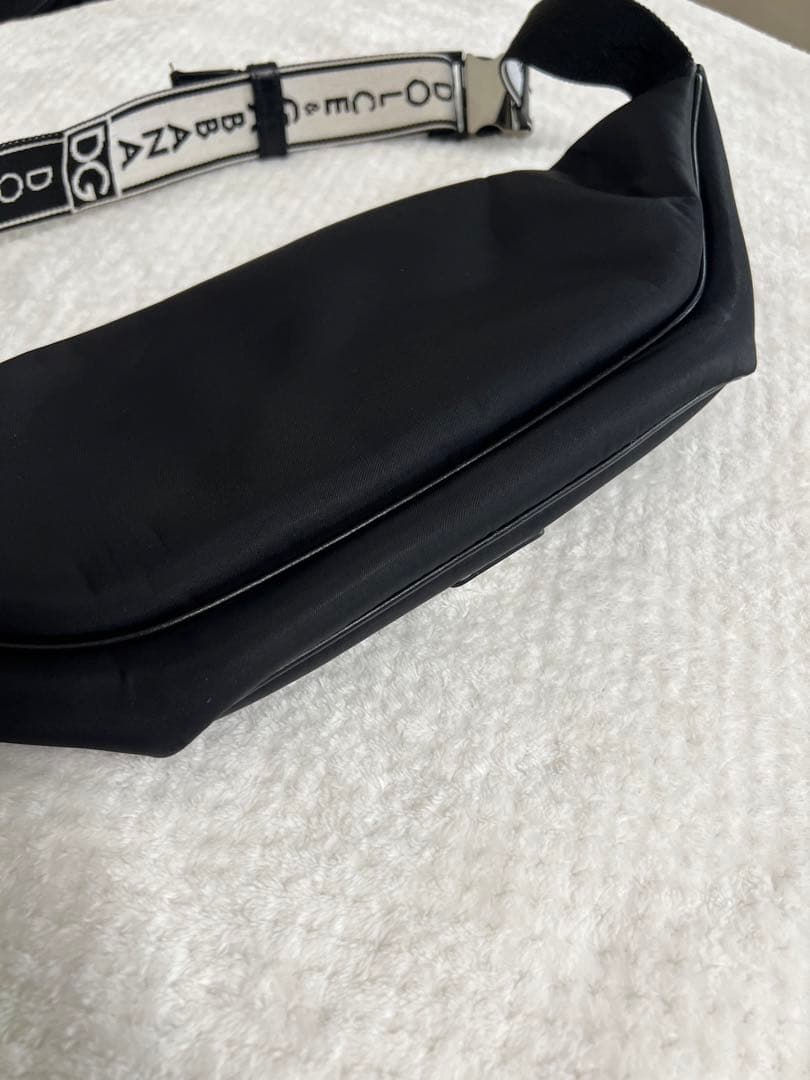 Dolce&Gabbanaナイロン製 黒 メンズボディバッグ
