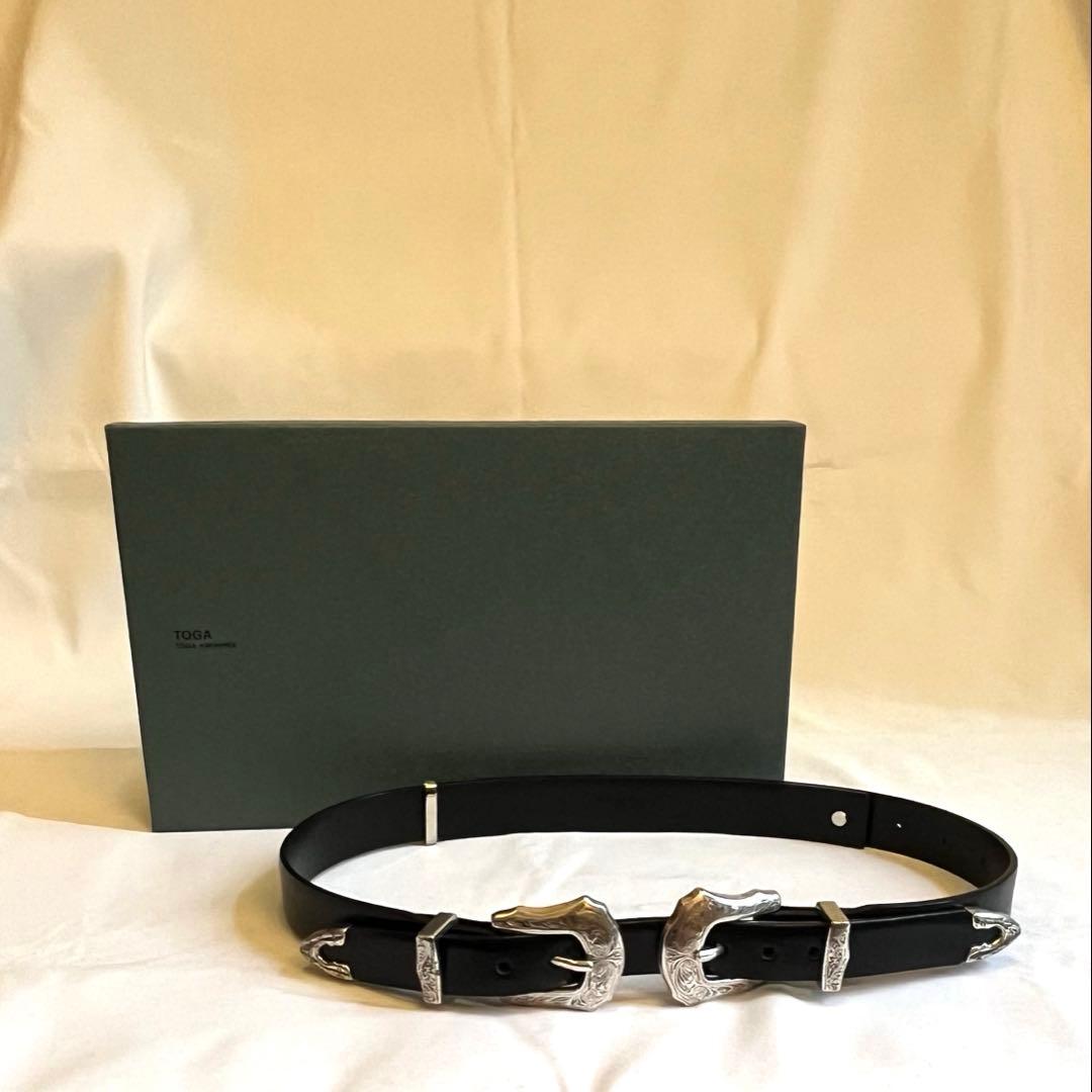 小物 TOGA DOUBLE BUCKLE BELT