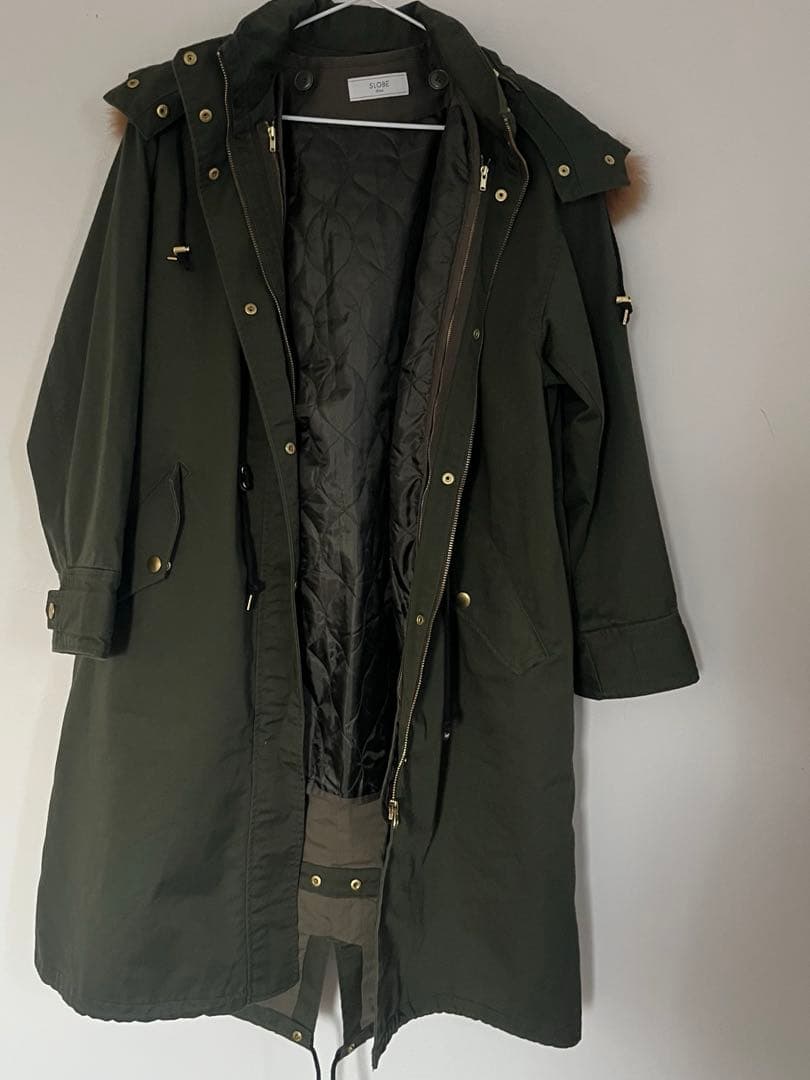 SLOBE IENA モッズコート　フォックスファー　ライナー付き