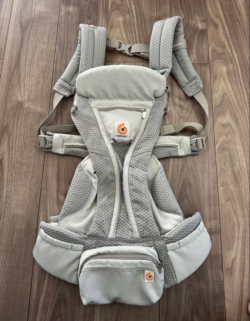 エルゴ オムニブリーズ メッシュ エルゴベビー 抱っこ紐 パールグレー 美品