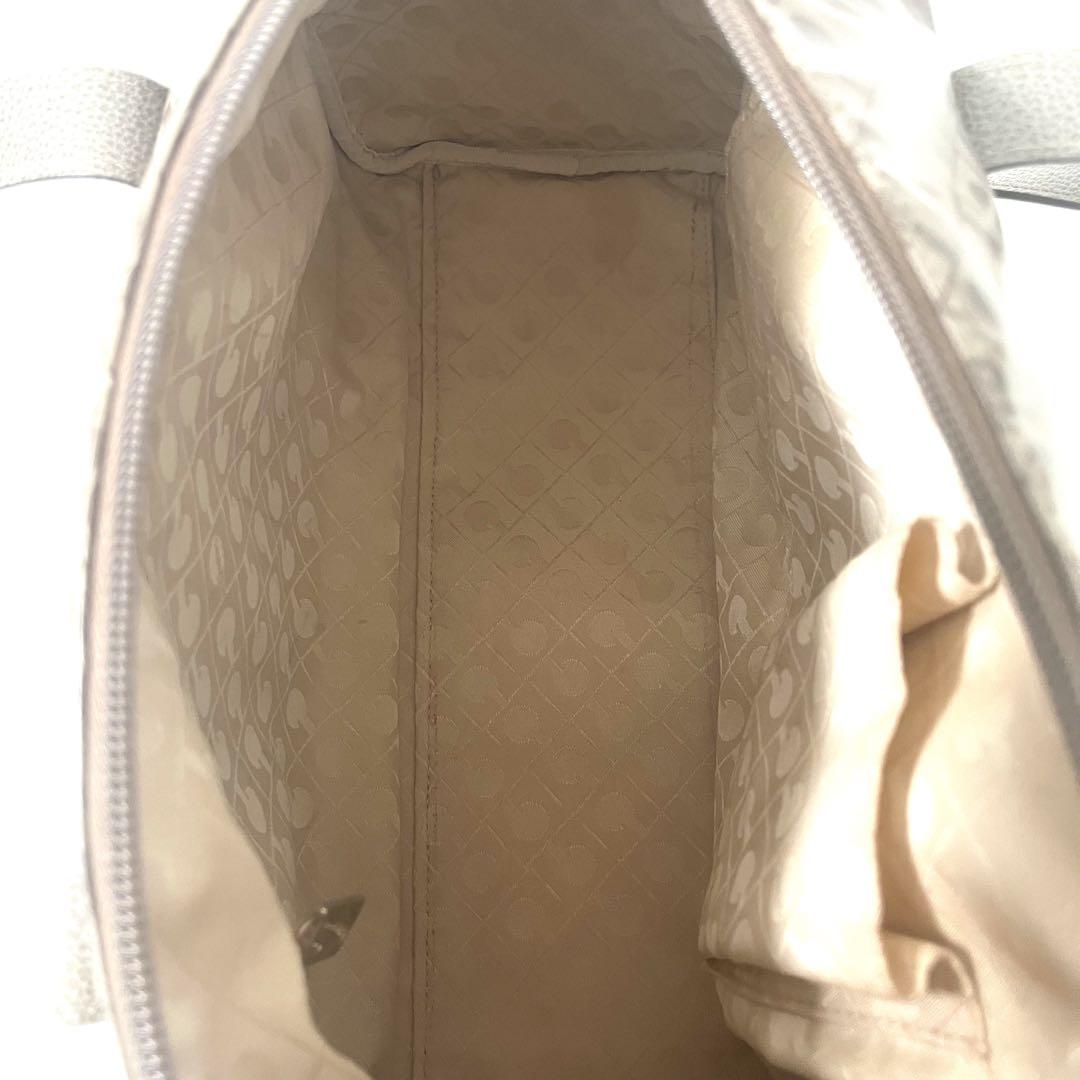 希少☆ゲラルディーニ☆ミニ　ボストンバッグ　ソフティ　ベージュ　レザー　ナイロン