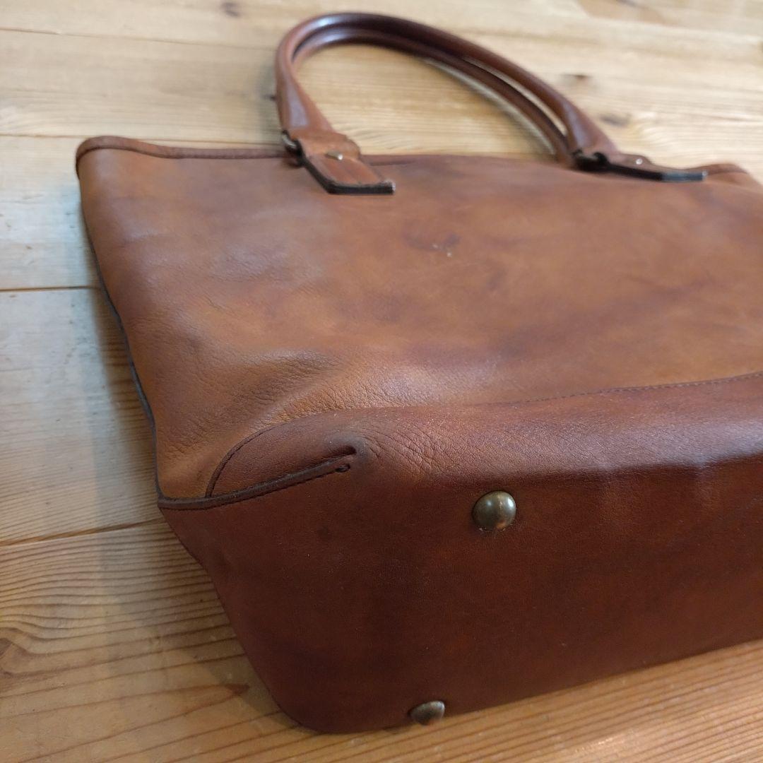 土屋鞄製造所 ガジェット スタジオキャリートート レザートートバッグ キャメル