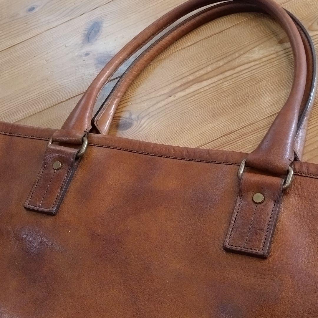 土屋鞄製造所 ガジェット スタジオキャリートート レザートートバッグ キャメル