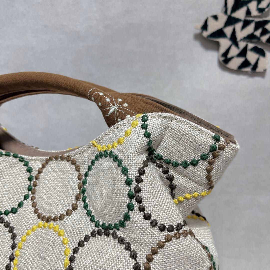 ハンドメイド　ミナペルホネン　くしゅっとトートバッグ⑅︎◡̈︎*トールサイズ