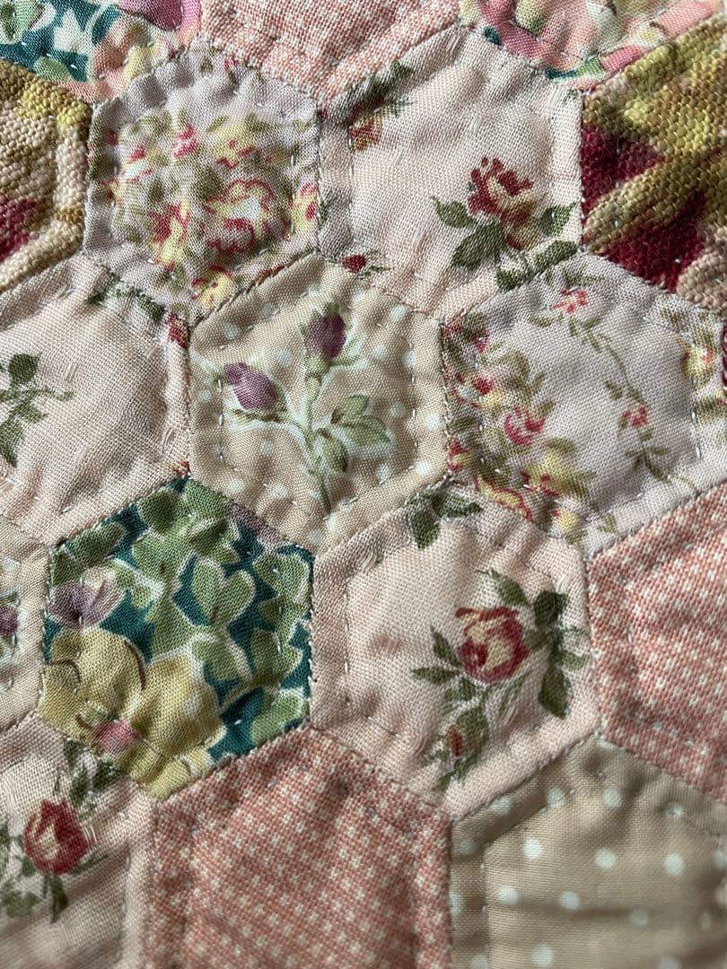 （622)花のモザイクのポーチ 完成品 宮崎順子さん