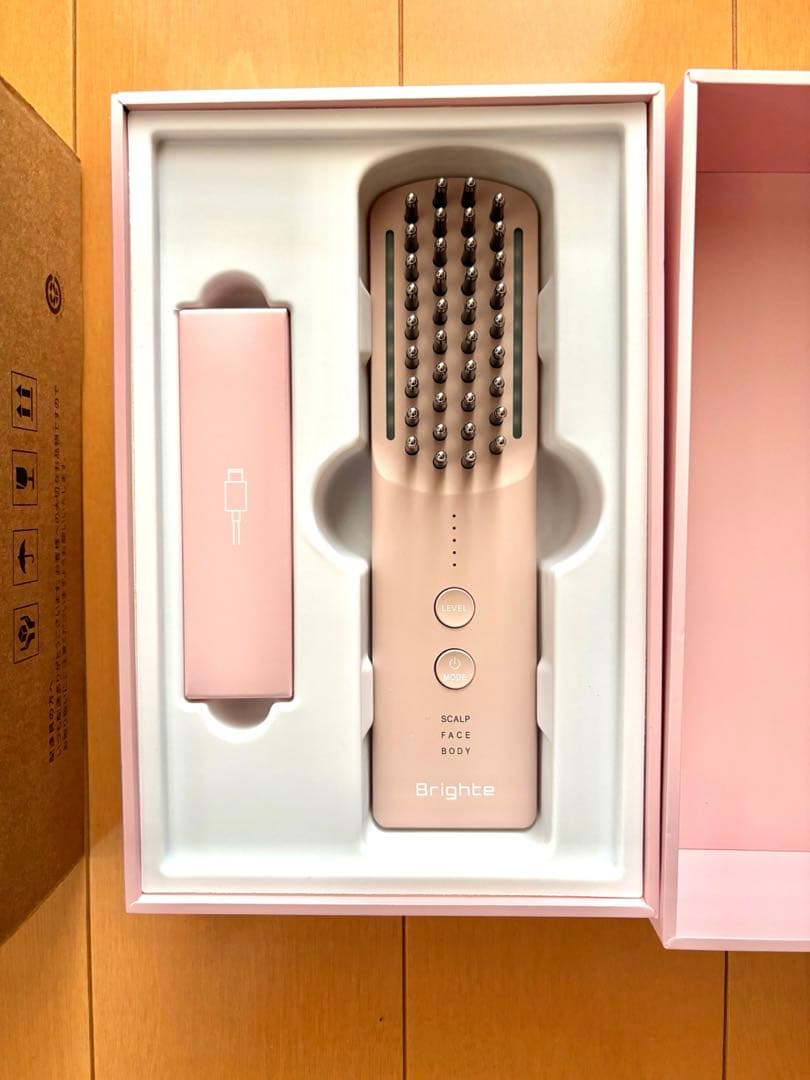 ブライトエレキブラシ Brighte ELEKI BRUSH＋ピンク
