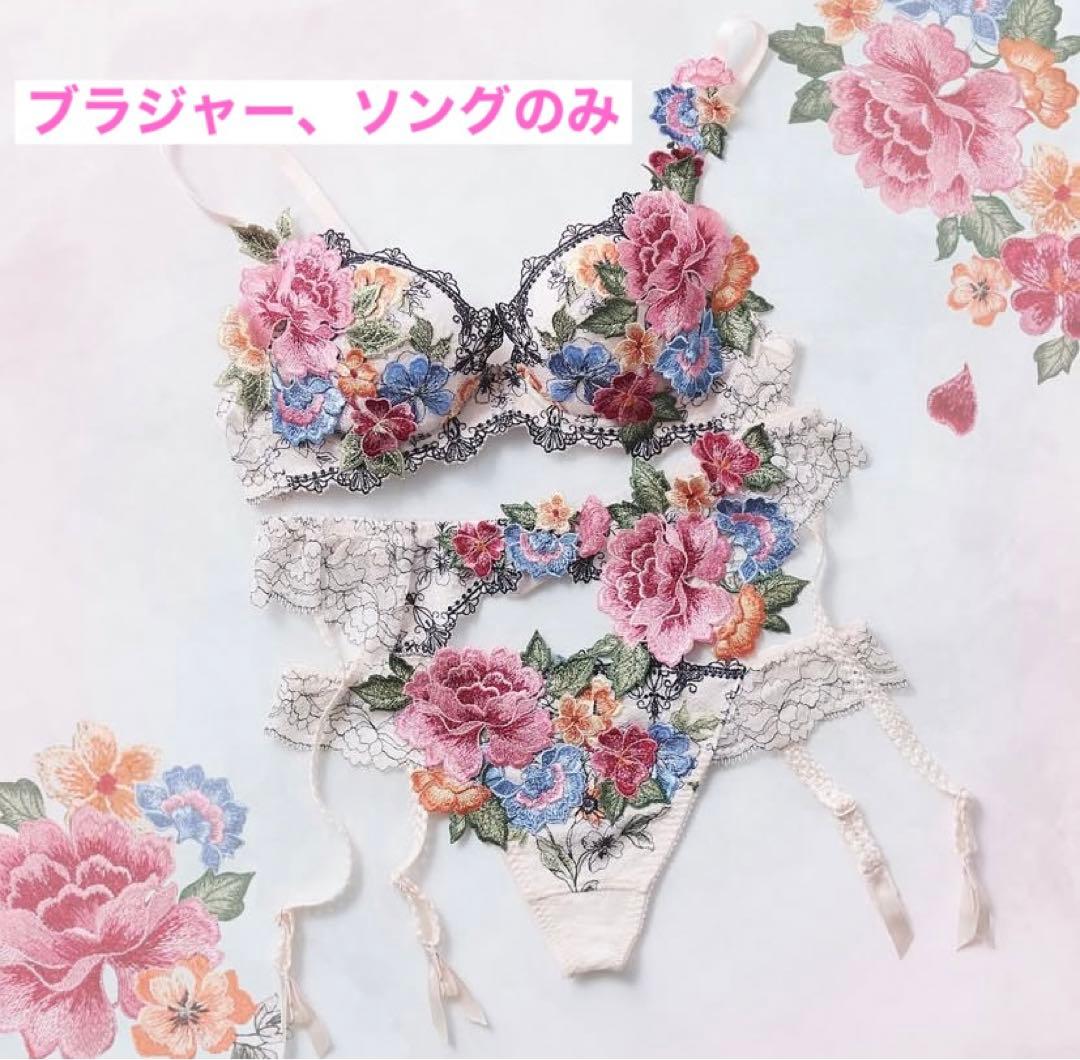 サルート59店舗限定　PIカラー 希少　ブラジャーE80&ソングM