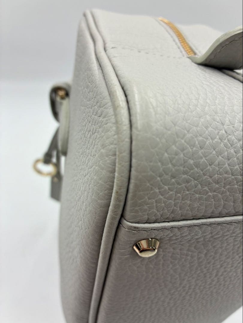 WAKO 銀座和光 WSシリーズ グレー シボ革 ボストンバッグ