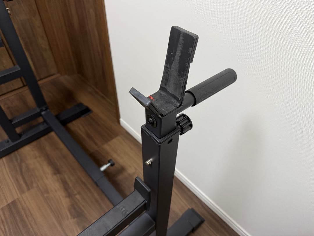 【引取り限定】バーウィング バーベルラック 高さ調整可能 ブラック