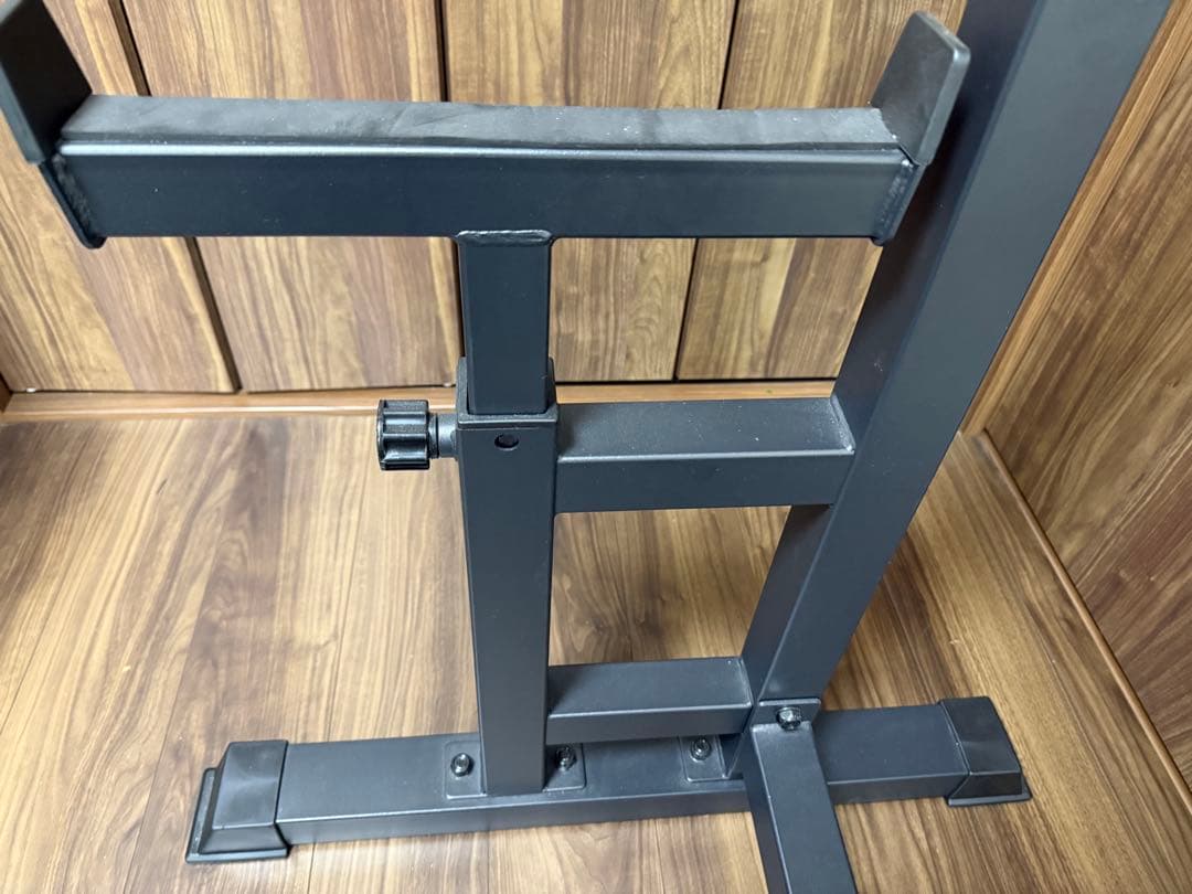 【引取り限定】バーウィング バーベルラック 高さ調整可能 ブラック