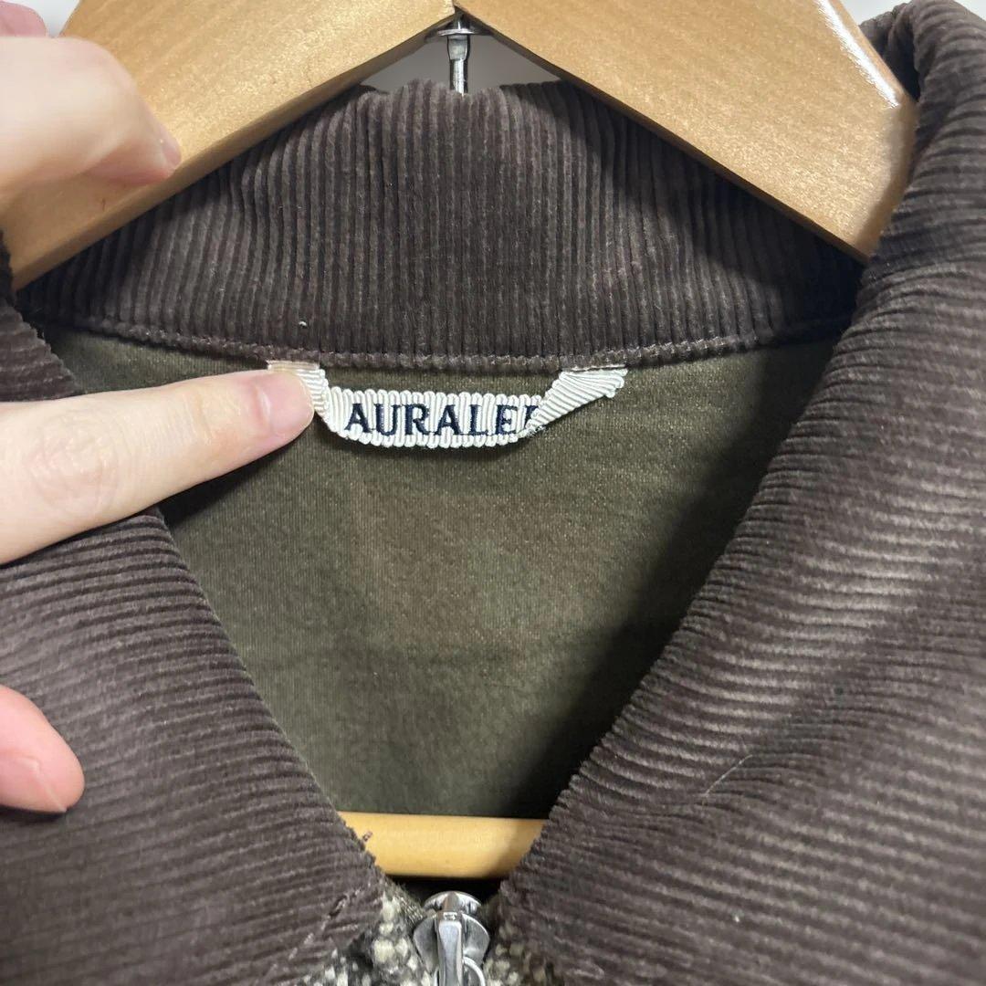 ジャケット・アウター AURALEE SPUN TWEED ZIP BLOUSON